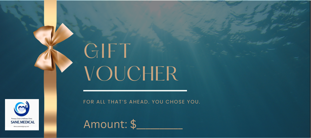 Design G: SANE.Medical Ocean · All That’s Ahead gift certificate